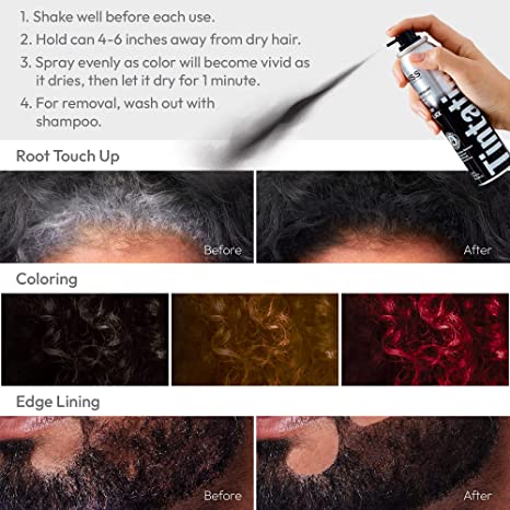 Kiss Root Cover Up Tintation Temporary Hair Color Spray 6 oz