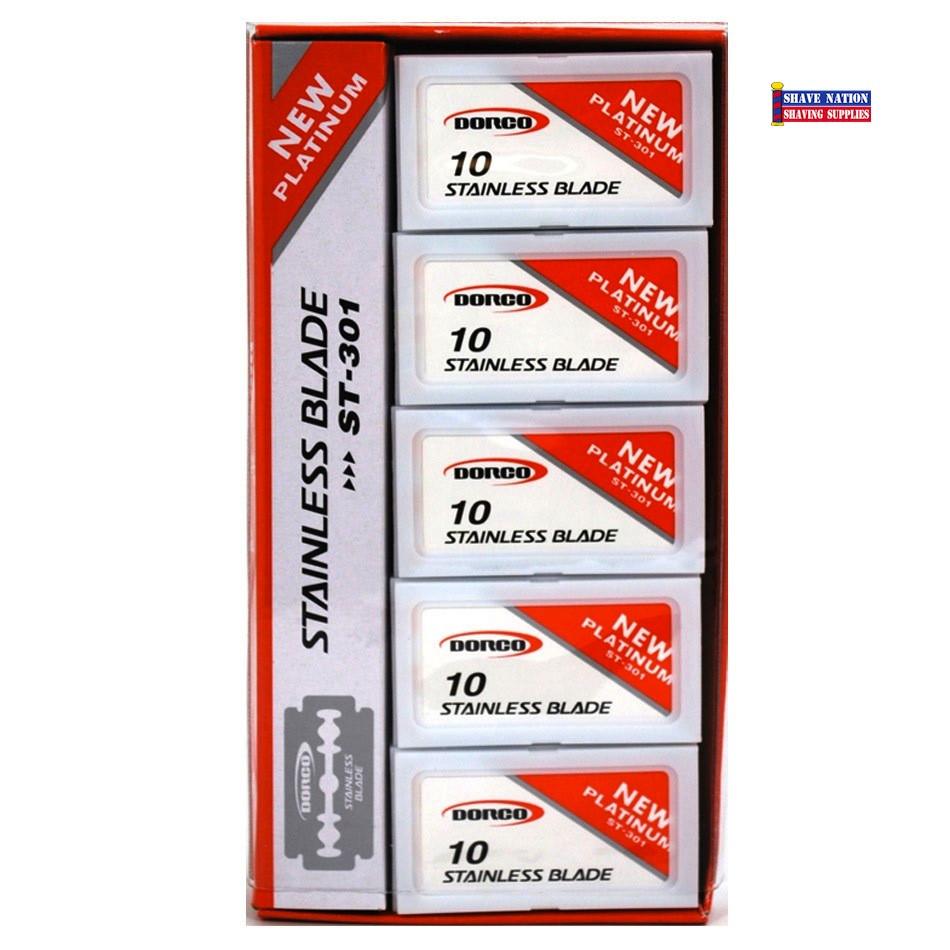 Dorco STP-301 Red Double-Edge Razor Blades - 100 Blades– Palms