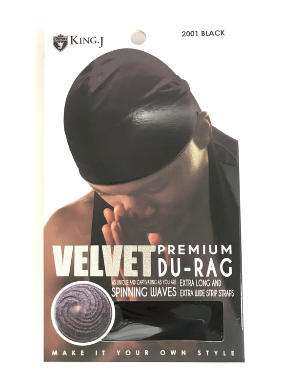 King. J Velvet Premium Du-Rag - Dozen - Palms Fashion Inc.