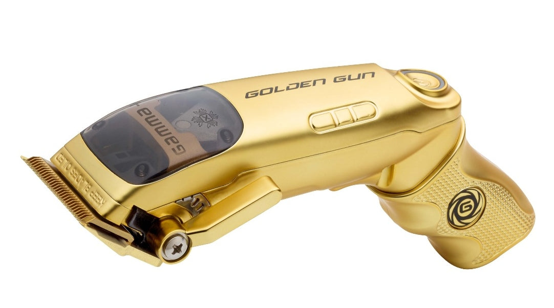 GAMMA+ GOLDEN GUN PROFESSIONAL CORDLESS CLIPPER # GP602G– Palms