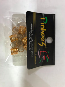 Pinkees's Hair Fashion Jewelry Tube - Gold and Sliver - Palms Fashion Inc.