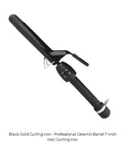 Stylecraft Black Gold Ceramic Professional  Curling Iron