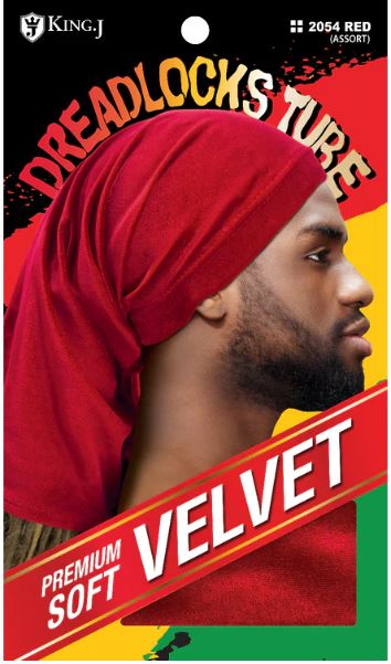 M&M Qfitt VELVET DREADLOK CAP TUBE [ASSORT-6PC/PK] # K2054