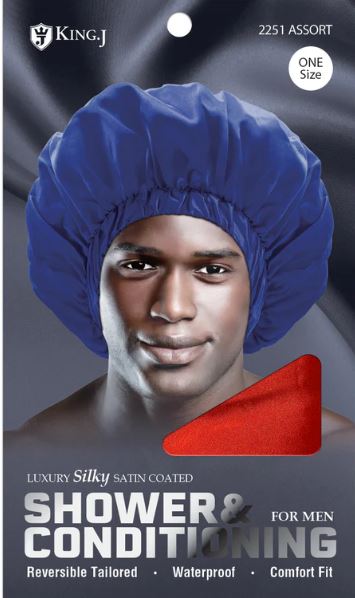 M&M Qfitt SHOWER & CONDITIONING CAP FOR MAN [ASSORT-6PC/PK] # K2251