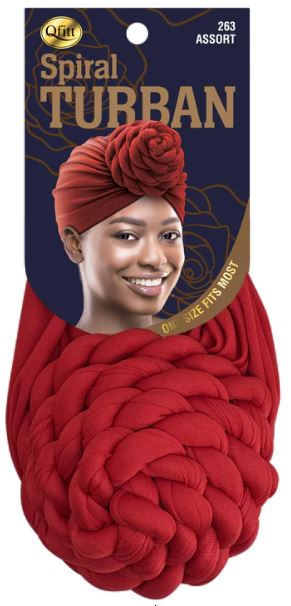 M&M Qfitt Knotted Turban [ASSORT - 6pcs/Pk ] # Q 263