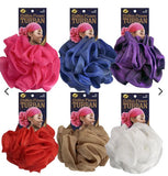 M&M Qfitt CHIFFON FLOWER TURBAN [ASSORT - 6pcs/Pk ] # Q 267