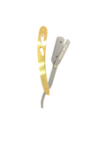 Palms Professional Straight Edge Barber Razor Holder - Black/Gold
