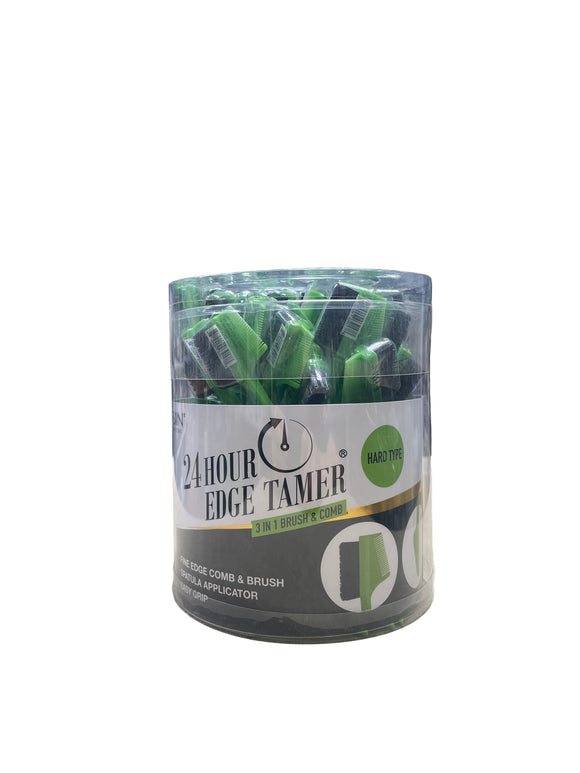Ebin 24hour Edge Tamer 3-IN-1 Brush & Comb - Jar / 48pcs