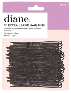 Diane Black Hair Pins 3" # D473 - Dozen