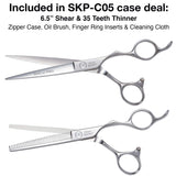 Olivia Garden SilkCut Pro Professional Hairdressing 6.5" Shear and Thinner Case # SKP-C05