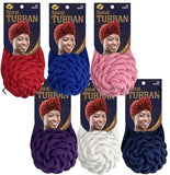 M&M Qfitt Knotted Turban [ASSORT - 6pcs/Pk ] # Q 263