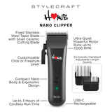 Stylecraft Pro Homie Nano Clipper USB-C Rechargeable # SC628B