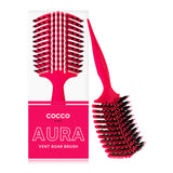 COCCO Aura Vent Boar Brush - Pink - Palms Fashion Inc.