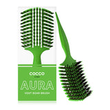 COCCO Aura Vent Boar Brush - Green - Palms Fashion Inc.