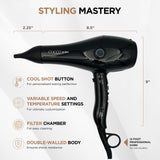 COCCO Lite Pro XL Dryer BLACK # LITEPROXLV2 - Palms Fashion Inc.