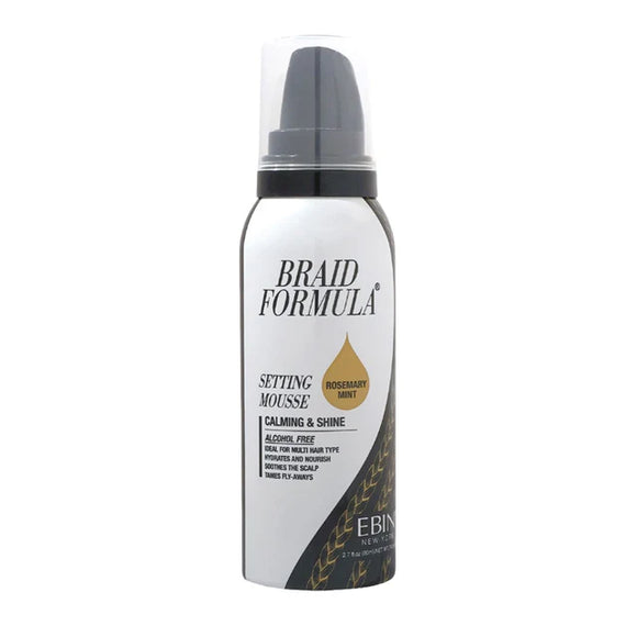EBIN SETTING MOUSSE CALMING & SHINE - ROSEMARY MINT 12 oz