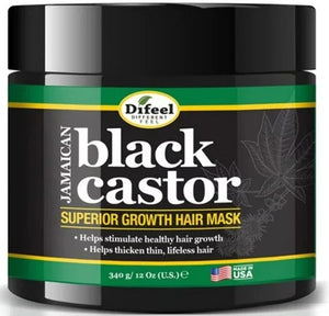 Difeel Superior Growth Black Castor Jamaican Hair Mask 12 oz.