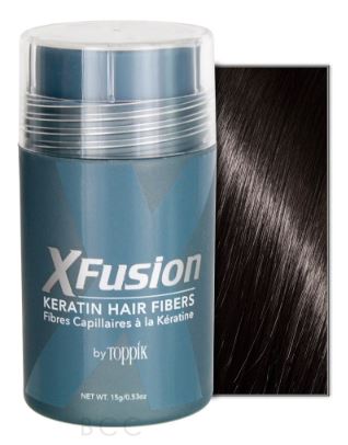 XFusion Keratin Hair Fibers -  BLACK or DARK BROWN