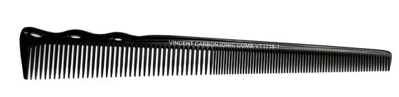 Vincent Carbon Narrow Tapering Comb  # VT1718-1