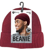 M&M Qfitt SATIN LINED BEANIE [ASSORT-12PC/PACK] # K270