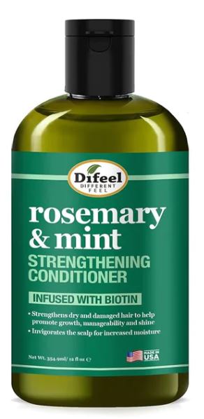 Difeel Rosemary and Mint Hair Strengthening Conditioner with Biotin 12 oz.