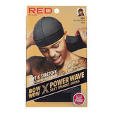 Kiss BOW WOW Power Wave Silky Spandex Durag - Black HD41