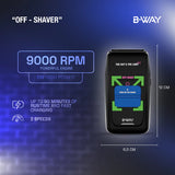 B-Way professional Clipper # OFF-SHAVER BLACK