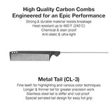 Olivia Garden CarbonLite Metal comb # CL-3