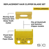 SC REPLACEMENT FAPER  CLIPPER BLADE GOLD # SC525G