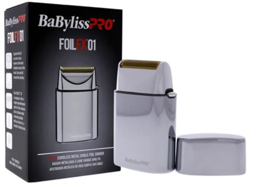 BaBylissPro FoilFX01 Cordless Metal single Foil Shaver # FXFS1GM (Dual Voltage)