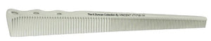 Vincent KD Ceramic White Tapering Comb # VT1718W