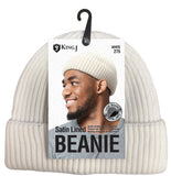 M&M Qfitt SATIN LINED BEANIE Single Piece- 6 COLORS - Palms Fashion Inc.