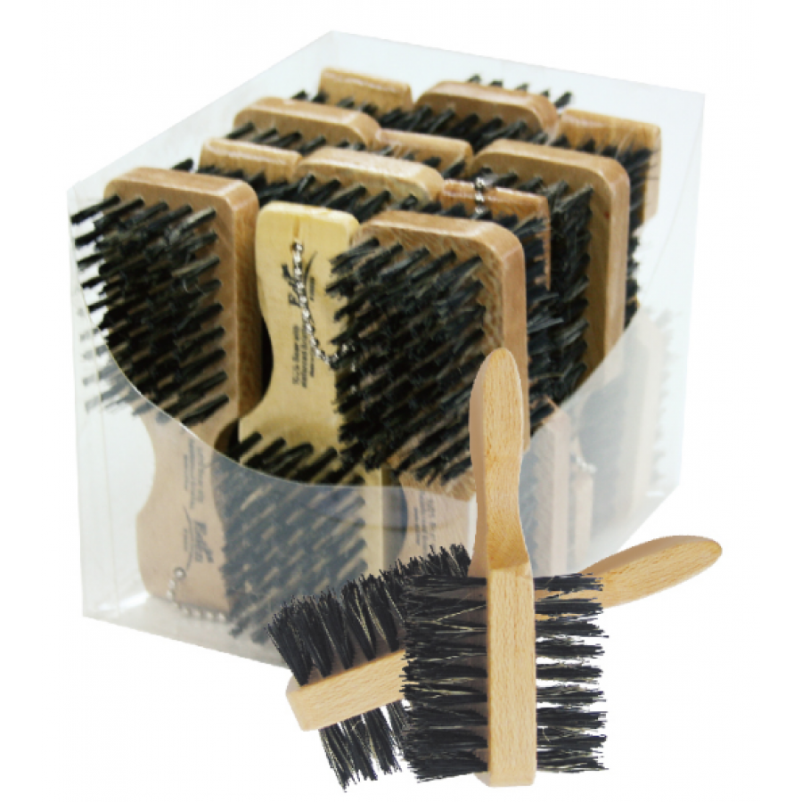 Diane Curved Prestige 2-Sided Military Club Brush - Soft / Hard # D1752