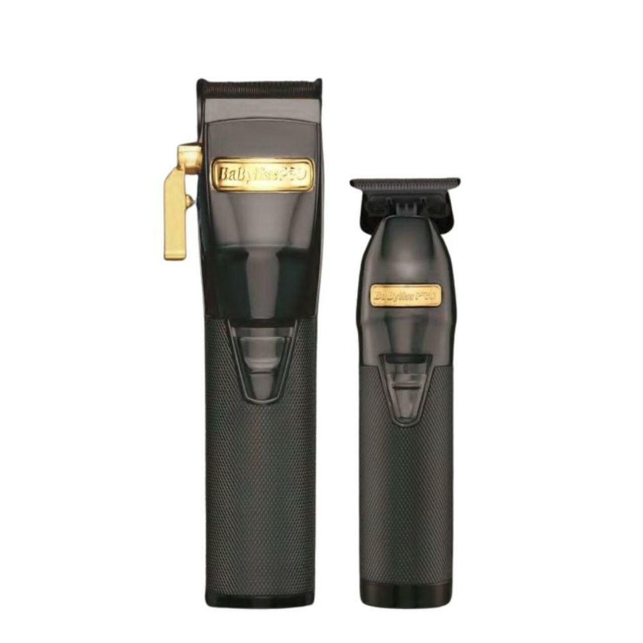 BaBylissPRO LimitedFX Collection Gold Black Clipper & Trimmer Duo  FXHOLPK2GB - Ideal Barber Supply