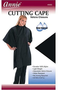 ANNIE CUTTING CAPE VELCRO CLOSURE - BLACK #3903 - Palms Fashion Inc.
