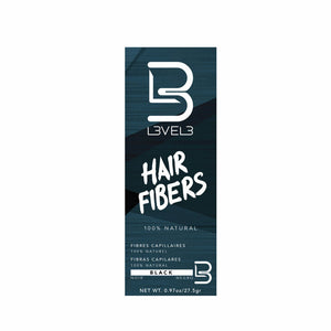 L3VEL3  HAIR FIBERS - BLACK & DARK BROWN