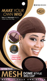 M&M Stretch Mesh Dome Style Wig Cap - Dozen ( 4 Colors ) - Palms Fashion Inc.