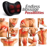 Pursonic Heating Neck & Back Massager-Pillow # HMG410