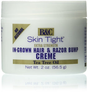 B&C Skin Tight In-Grown Hair and Razor Bump Creme Extra Strength 2 oz - Palms Fashion Inc.