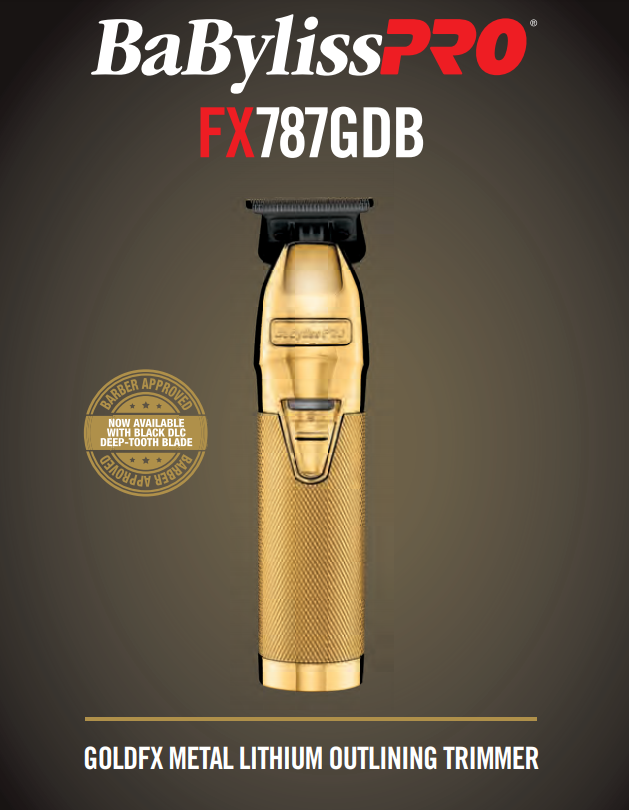 BaBylissPro Gold FX Trimmer # FX787GDB (NEW DLC 2.0 BLADE
