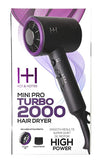 Hot and Hotter Professional Portable Mini Pro Turbo 2000 Hair Dryer - Palms Fashion Inc.