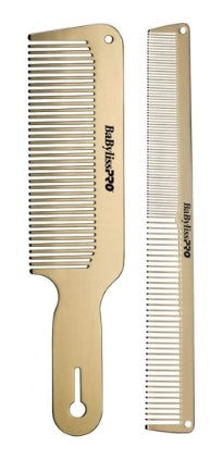 BaByliss PRO GoldFX 2-Piece Metal Comb Set - Palms Fashion Inc.