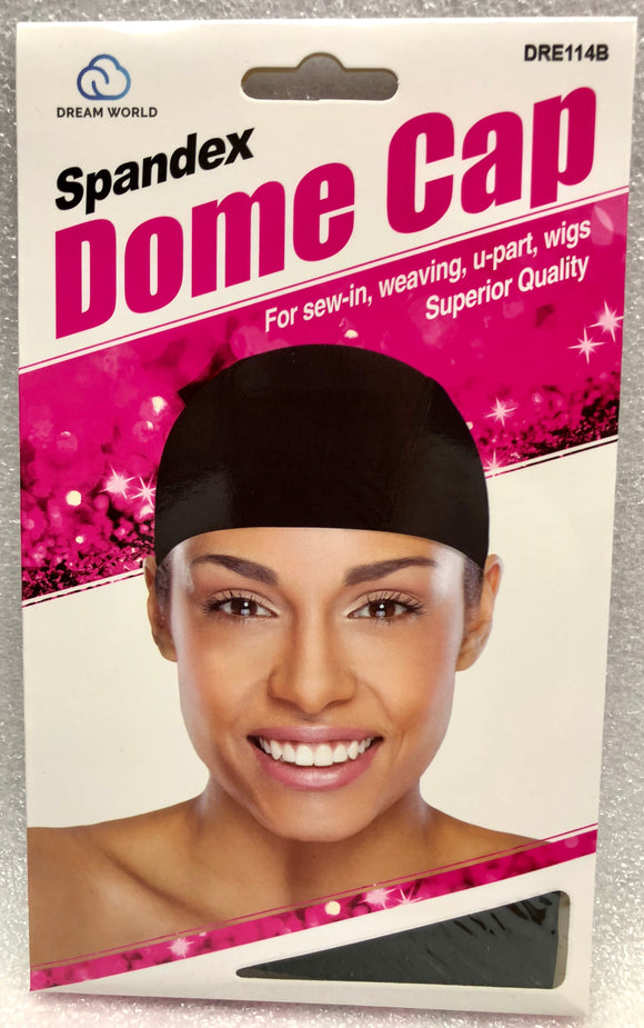 Dream Dome Cap for Woman Black #114B - Dozen Pack - Palms Fashion Inc.