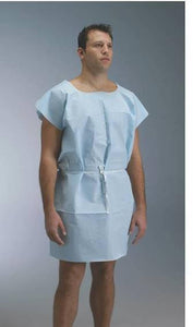 Graham Disposable Gown Blue #70229N (50 per Case) - Palms Fashion Inc.