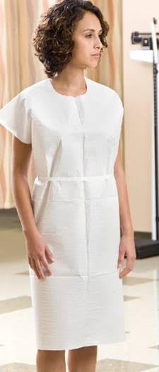 Graham Disposable Gown  #70221N WHITE- (50 per case) - Palms Fashion Inc.
