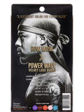 Red by Kiss Power Wave Velvet Luxe Durag - HDUPPV01 Black - Palms Fashion Inc.