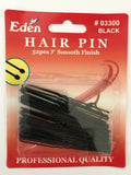 Eden Hair Pin Black - Dozen #03300 - Palms Fashion Inc.