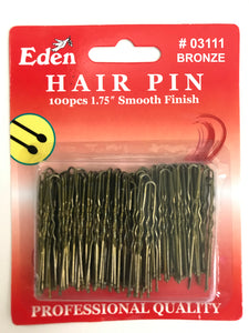 Eden Hair Pin 1.75" Smooth Finish Bronze - Dozen #03111 - Palms Fashion Inc.