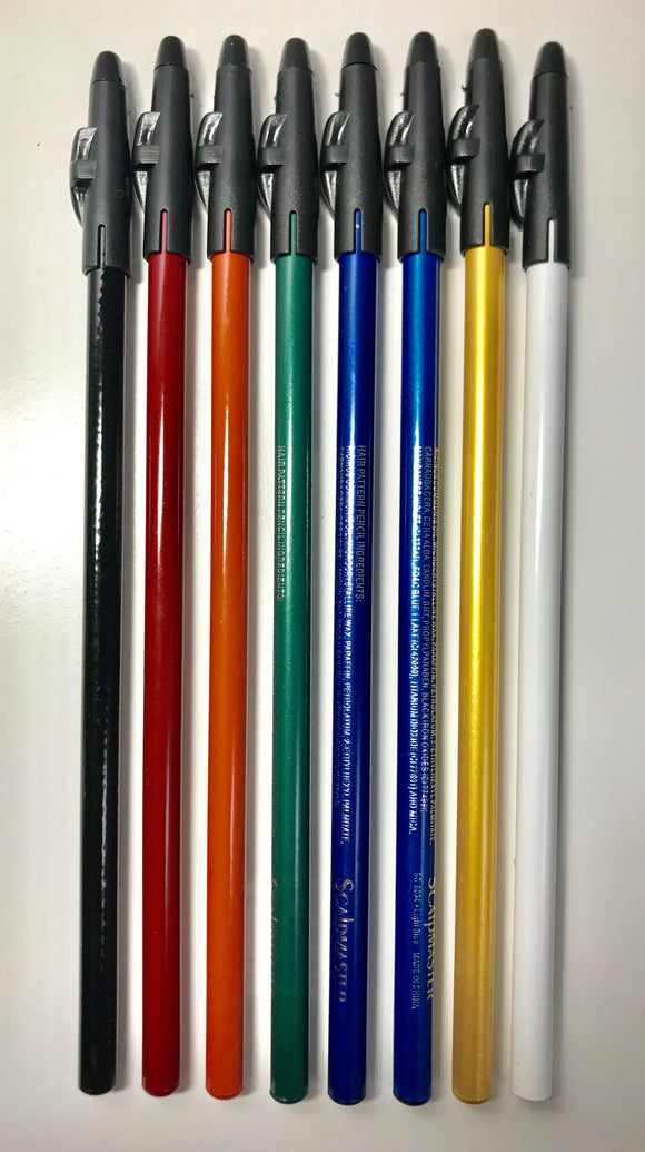 Scalpmaster Hair design Pencils #SC-9034 - 8-Pack - Palms Fashion Inc.