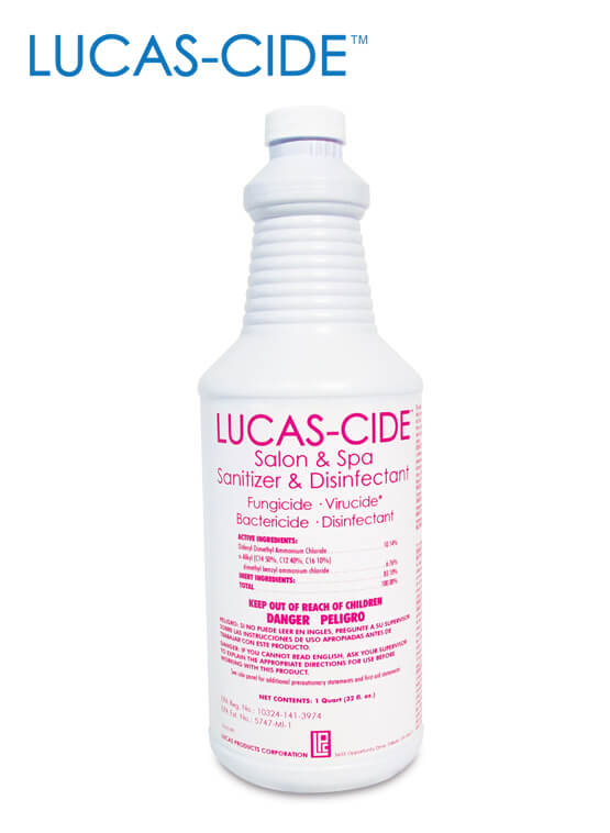LUCAS-CIDE BARBERSHOP, SALON, AND SPA DISINFECTANT – 32 OZ  (Store Pick Up only) - Palms Fashion Inc.